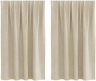 vidaXL Gordijnen 2 stuks Crèmekleurig 140 x 140 cm Fluweel
