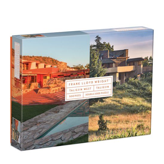 Galison Frank Lloyd Wright Taliesin and Taliesin West 500 Piece Double-Sided Puzzle