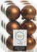 Decoris Kerstballen - 36 stuks - Kaneel Bruin - 6 cm - Kunststof - Mat/Glans