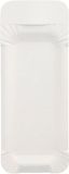 Papstar Borden, karton "pure" hoekig 8 cm x 21 cm wit met handvat (250 stuks)