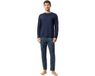 Mey Pyjama lang 'Dark Leaves' smoky blue/royal blue