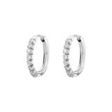 Brosway Desideri women's hoop earrings in steel with white zircons BEIE012