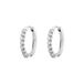 Brosway Desideri women's hoop earrings in steel with white zircons BEIE012