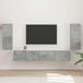 Maison Exclusive - Ensemble meuble TV, 4 pièces, couleur béton, fibre de bois