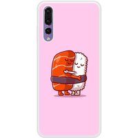 Bedrukt siliconen hoesje compatibel met P20 Pro Sushi hug
