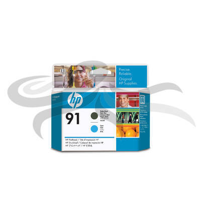 HP Nr. 91 printkoppen Nr. 91 mate en cyaan printkop