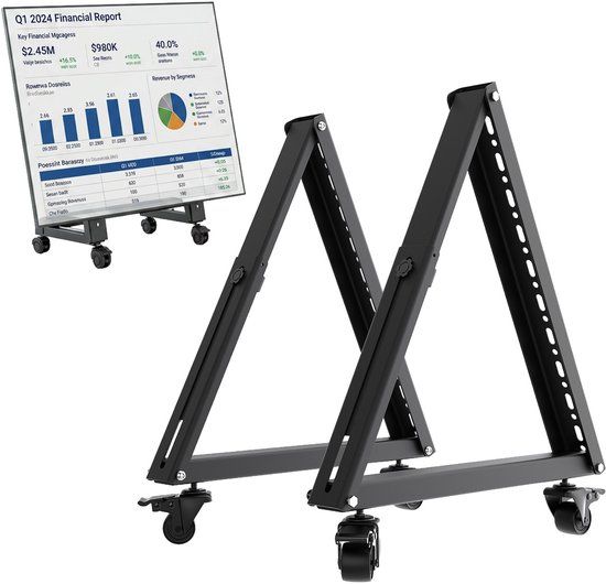 Maclean MC-183 Mobiele TV Vloerstandaard