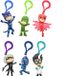 PJ Masks 3D PVC sleutelhanger/clip-on 6 cm - 6 verschillende designs