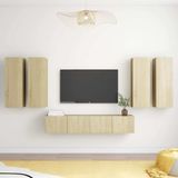 Maison Exclusive - Ensemble de meuble TV 6 pièces Chêne Sonoma Bois d'ingénierie