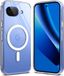 Ringke Fusion Magnetic | Hoesje Geschikt voor Google Pixel 10a | Compatibel met MagSafe / Qi2 | Back Cover met Militaire Standaard | Tranparant