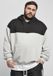 Urban Classics Upper Block Hoodie/trui - S - Grijs/Zwart