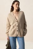 Sissy-Boy Beige vest met V-hals
