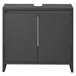 LIVARNO HOME Meuble sous-vasque Oslo, 60 x 55 x 28 cm, noir