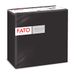 Fato - Droogpapieren servetten, airlaid, stoflook, verpakking met 50 servetten, formaat 40 x 40 cm, 4-voudig gevouwen, kleur zwart