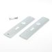 AXA 6660 Plaques de sécurité Curve PC55 F1 Aluminium