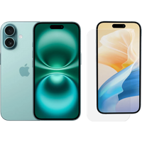 Apple iPhone 16 128GB Green + BlueBuilt Screen Protector Glass