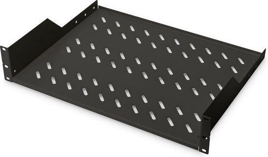 Digitus DN-19 TRAY-2-SW 19 inch Apparaatbodem voor patchkast 2 HE Vast inbouw
