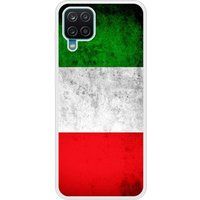 Samsung Galaxy A12 Drapeau italie Verstevigd hoesje met sublimatie bedrukking
