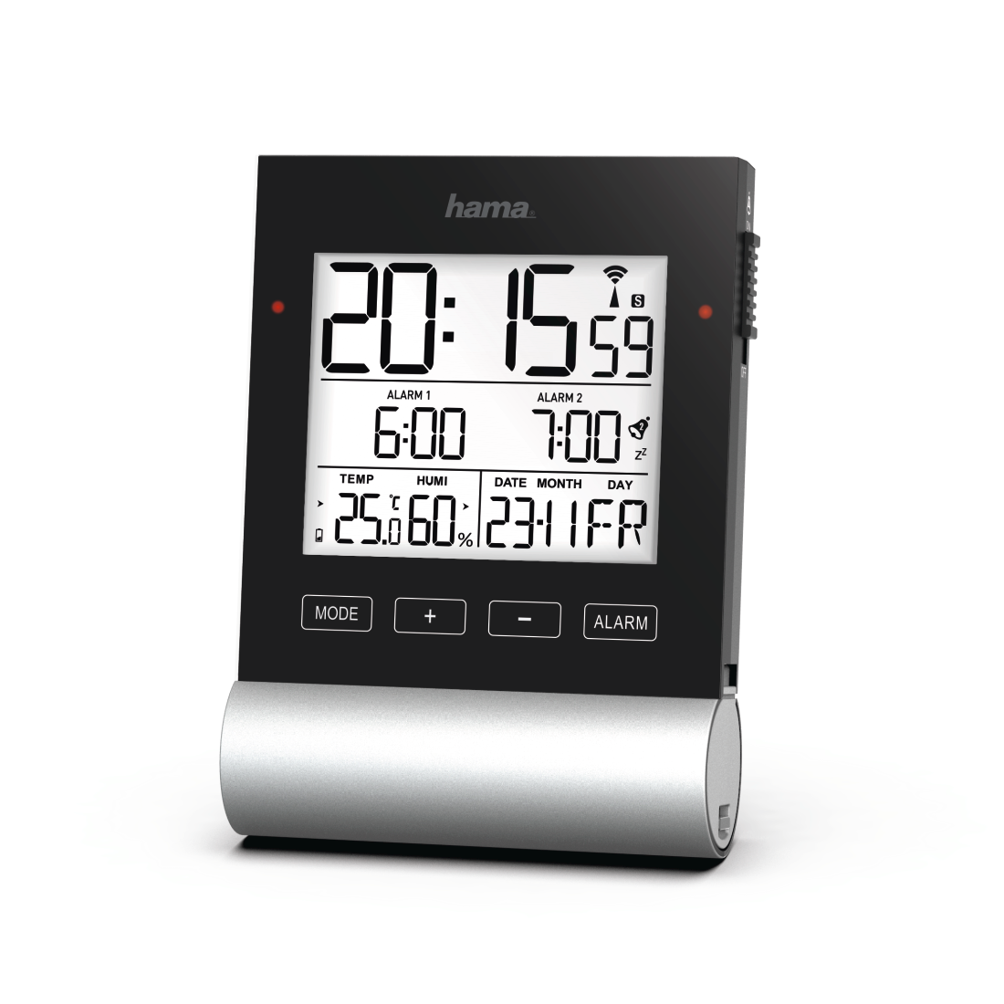 Hama Black Line S - Wekker - Zwart