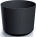 Prosperplast Pot Babylon - kunststof - buiten/binnen - gris anthracite - D34 x H30 cm