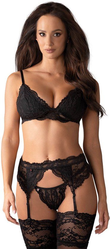 Obsessive 810-SEG-1 Set - Zwart - S/M