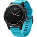 Strap-it Garmin Bracelet en silicone Quatix 5 / 6 / 7 (bleu clair)