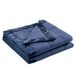 Madison Park Windom Down Alternatieve deken, premium 3M Scotchgard vochtafvoerende behandeling, lichtgewicht en zachte bedovertrek voor het hele seizoen, satijnen bekleding, marineblauw kingsize