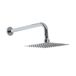 Pomme de douche carrée fixe orientable 20x20cm acier inoxydable chromé