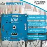 ION Industries Gradateur LED - WiFi - 200 W - Bleu