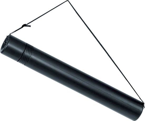 Tekeningkoker linex zoom 50-90cm dia 6cm zwart | 20 stuks