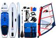 STX WS Hybrid Cruiser Familie 11'2 F2, geruit patroon, 4m² zeil, windsurf compleetset