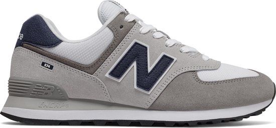 New Balance 574 Men's Sneakers - Size 40.5 - Grey - Suede - ML574EAG-Grey