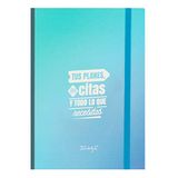 Mr. Wonderful Notitieboek met blauwe zelfklevende notities, je plannen, afspraken en alles wat je nodig hebt