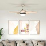 VidaXL Plafondventilator met licht en afstandsbediening ø 110 cm