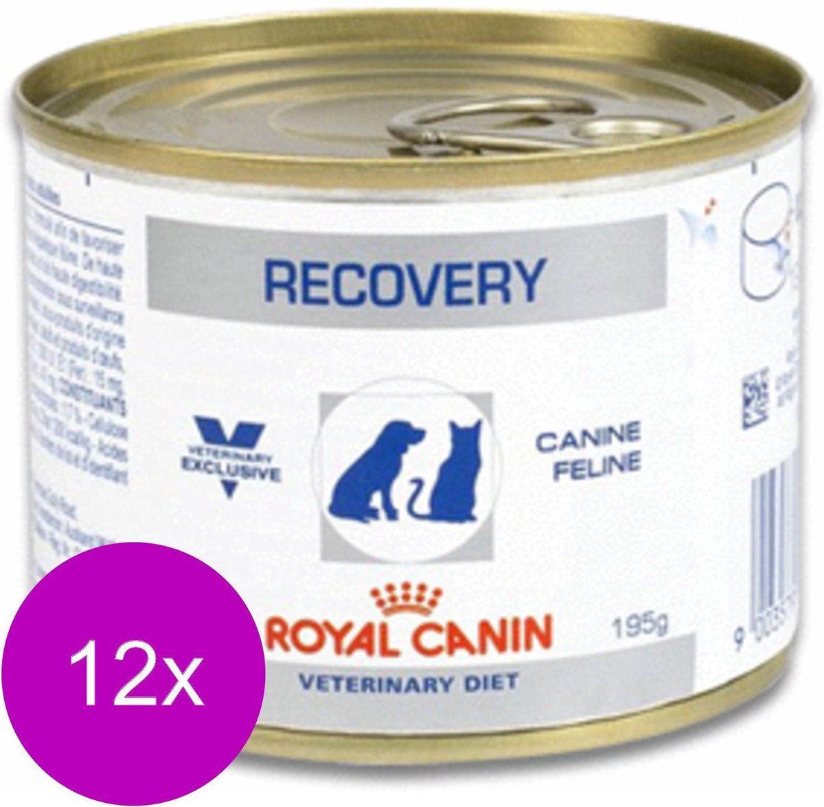 Royal Canin Veterinary Diet Recovery Wet - Honden- en Kattenvoer - 12 x 195 g