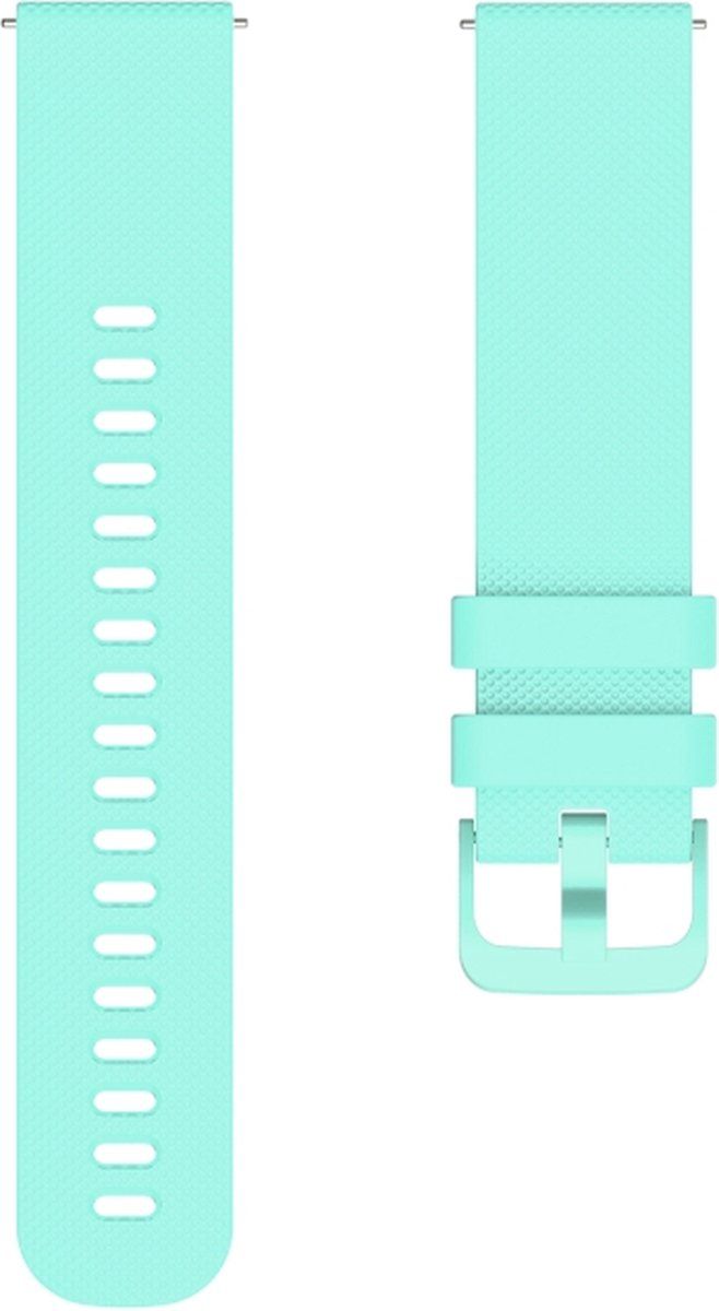 Intercella Siliconen bandje - mintgroen - geschikt voor Samsung Gear S3/Gear S4/Galaxy Watch 3 45 mm/Galaxy Watch 46 mm
