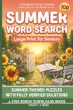 Summer Word Search Large Print for Seniors: 100 Summer-Themed Brain Puzzles - A Thoughtful Gift for Grandma, Mom, Dad or Any Puzzle Lover