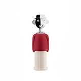 Alessi AAM23 R Design Kurkentrekker, Chrome Zamak en Thermoplastische Hars, Rood