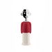 Alessi AAM23 R Design Kurkentrekker, Chrome Zamak en Thermoplastische Hars, Rood