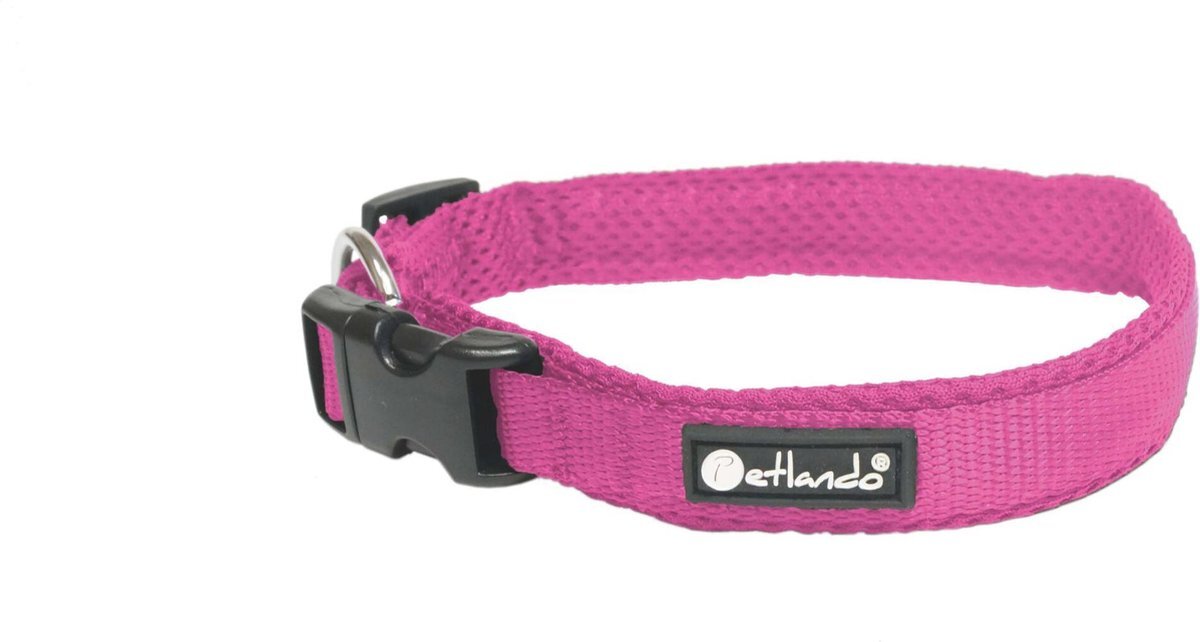 petlando Hondenhalsband Mesh Collar L Fuchsia 50-55cm Fuchsia