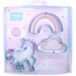 PME Unicorn Regenboog Wolk Koekjesvormpjes Set - 3 Stuks Metaal