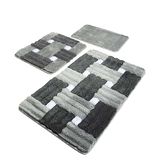 Set mat set (3-delig) grijstinten
