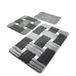 Set mat set (3-delig) grijstinten