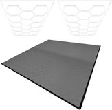 MonsterShop Monster Group BV Hexagon led & garagevloertegels - grijs - 36m² - 28 led-panelen