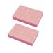 Homéa Set van 2 sponzen voor badkamer, plantaardige cellulose, 11 x 7 x 2 cm