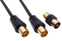 RS PRO RF coaxkabel geconfectioneerd, 75 Ω, 10 m, tv-antenneconnector/tv-antenneconnector, buiten ø 5 mm