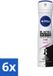 Nivea Vaporisateur Invisible Black & White 48 heures de protection 150 ml Lot économique 6 pièces