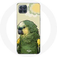 Maniacase Hoesje voor Oppo A93 5G Amazonepapegaaien Groen