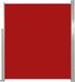 vidaXL - Wind-/zonnescherm - uittrekbaar - 160x300 cm - rood