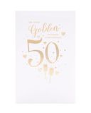 UK Greetings Gouden bruiloft verjaardag kaart - 50e verjaardag kaart - verjaardag kaart voor paar, multi, 553661-0-1